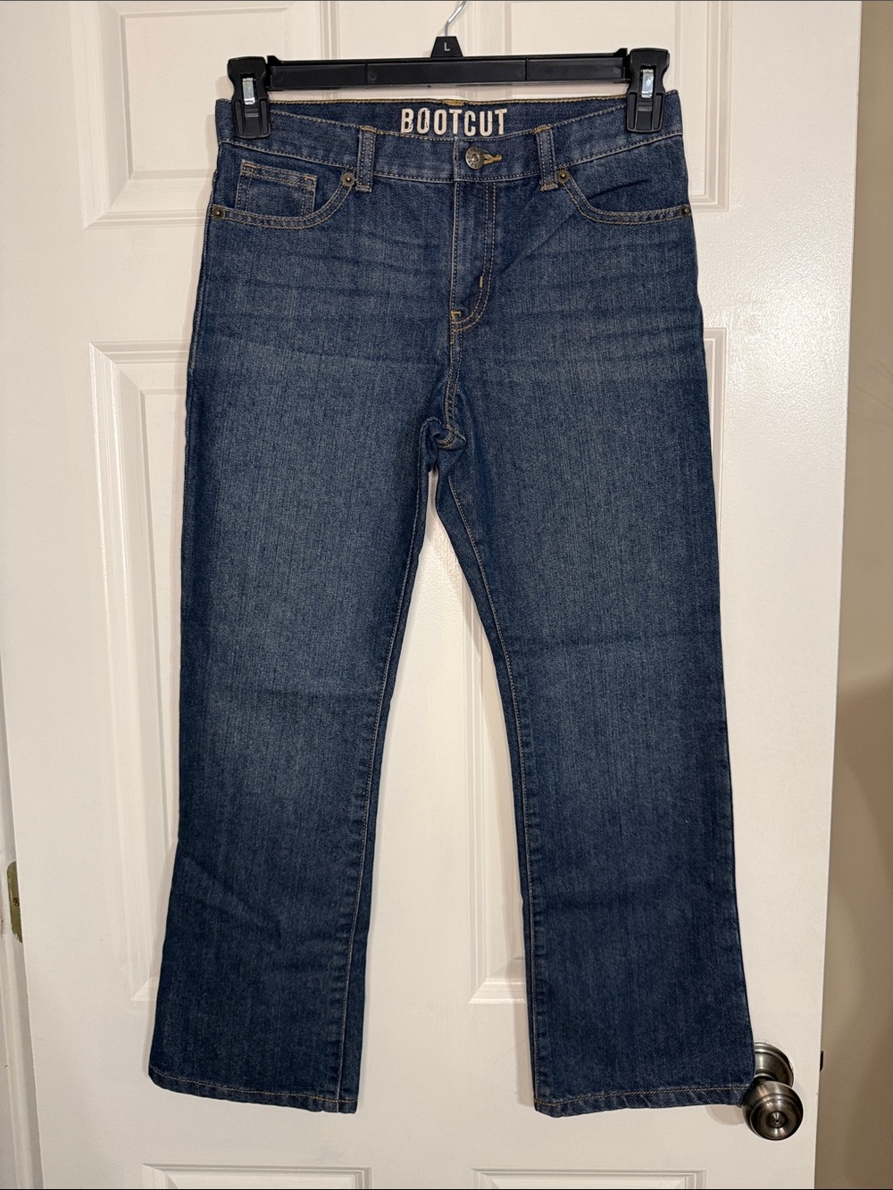 Crazy 8 Kids Bootcut Jeans - Dark Blue Denim - 12 Husky